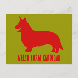 Welsh Corgi Cardigan Vykort