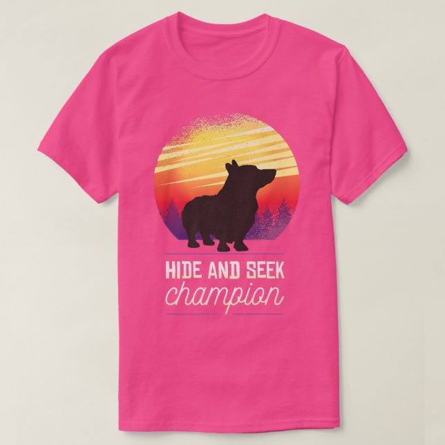 Welsh Corgi Dog Retro 1548 T Shirt (Design framsida)