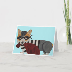 Welsh Corgi Godsaksstjälare Inbrottstjuv Kort