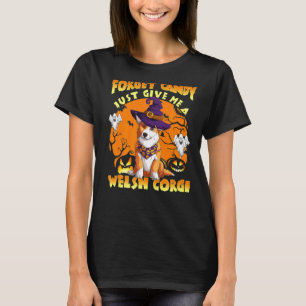 Welsh Corgi Halloween läskig kostym hundägare T Shirt