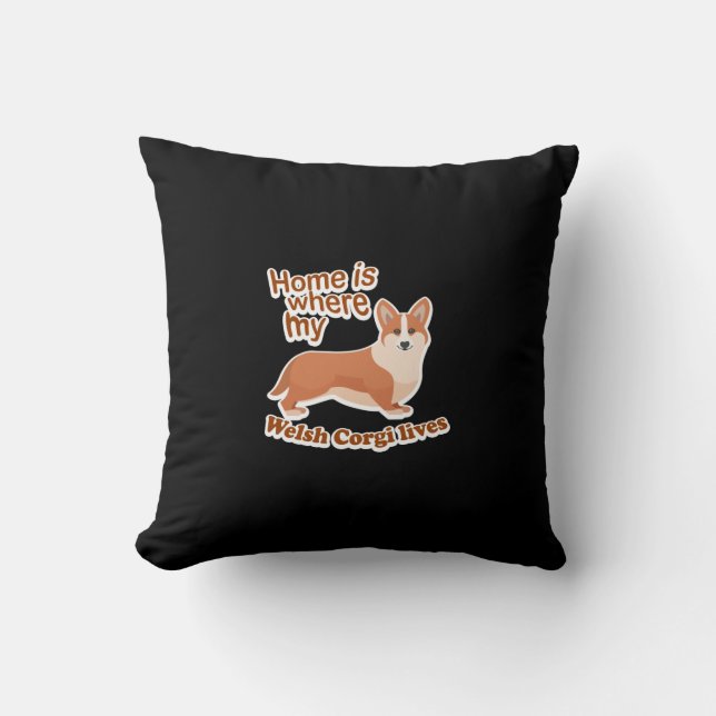 Welsh Corgi Home Kudde (Framsida)