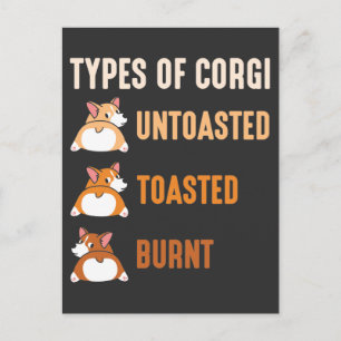 Welsh Corgi Hund älskare Gift Adsible Animal Pet Vykort