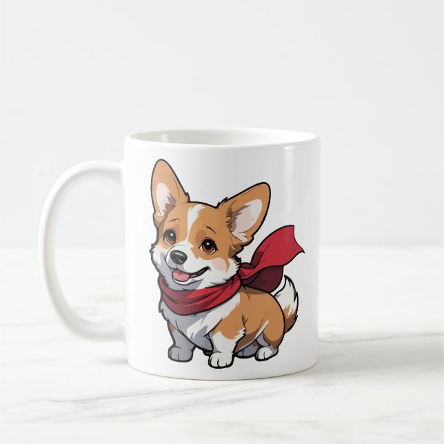 Welsh Corgi hund Kaffemugg (Vänster)