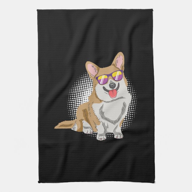 Welsh Corgi Hund Kökshandduk (Vertikal)