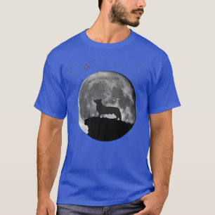 Welsh Corgi Hund Måne  T Shirt