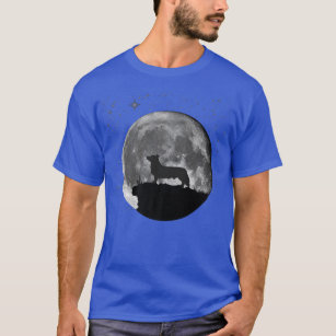 Welsh Corgi Hund Måne  T Shirt