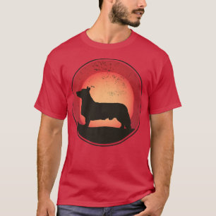 Welsh Corgi Hund Retro Premium T-Shirt Copy Co