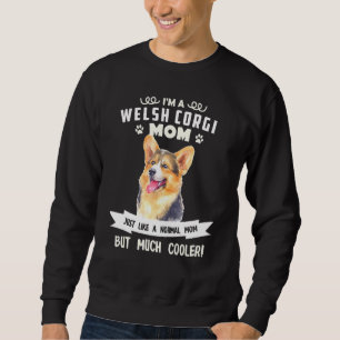 Welsh Corgi Hund Söt Bara Normal Mamma Men Mycket Lång Ärmad Tröja