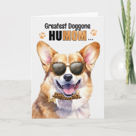 Welsh Corgi Hund Underbarare HuMOM Mors dag Helgkort