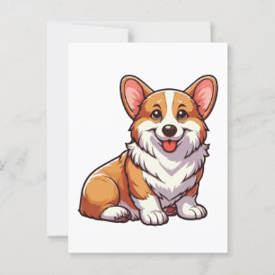Welsh Corgi hund Vykort