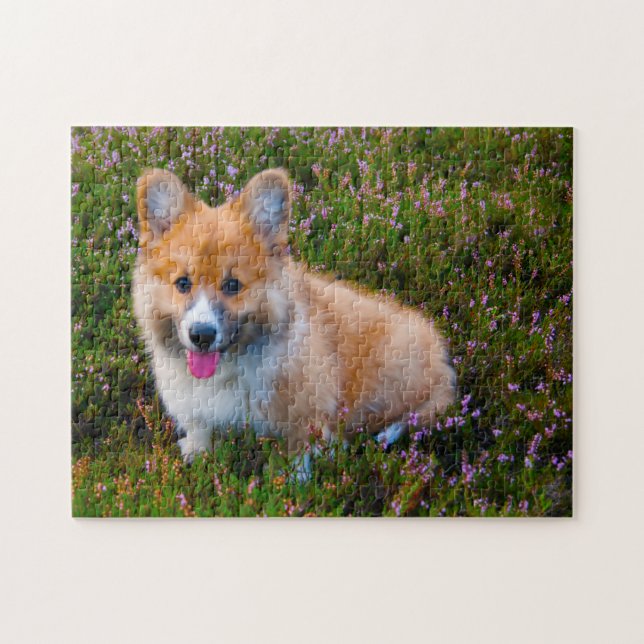 Welsh Corgi Hundar Jigsaws. Pussel (Horisontell)