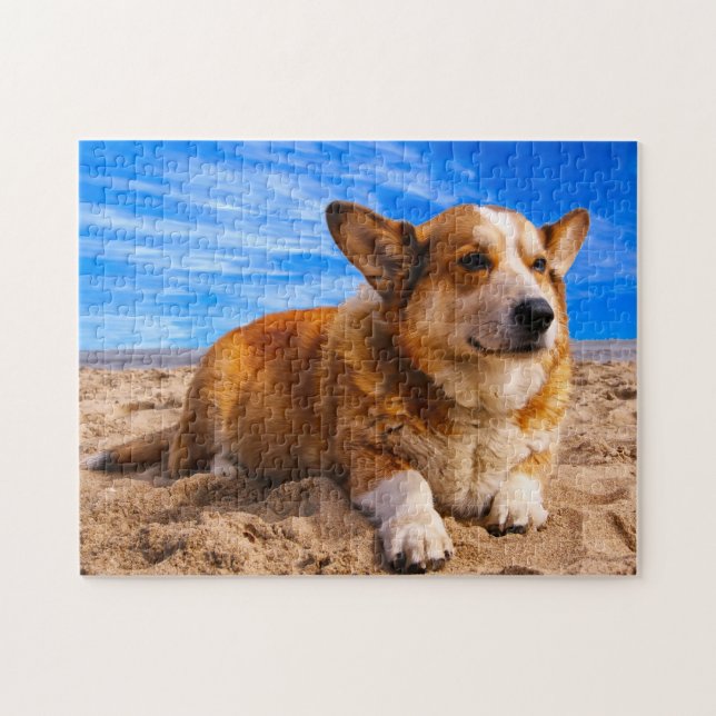 Welsh Corgi Hundar Jigsaws. Pussel (Horisontell)