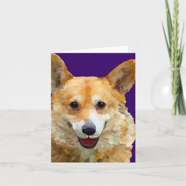Welsh Corgi "Jazz"-hälsningskort Kort (Framsida)