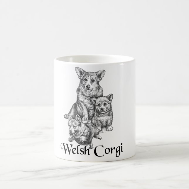 Welsh Corgi Kaffemugg (Center)