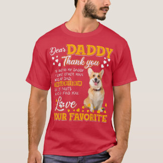 Welsh Corgi Kära pappa Tack för att vara min dadd T Shirt