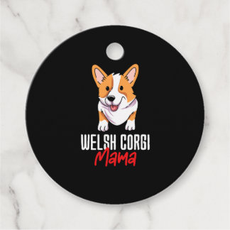 Welsh Corgi Mamma Gåvor Etiketter