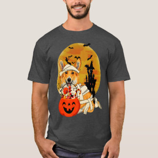 Welsh Corgi Mummy Halloween Funny Corgi Halloween T Shirt