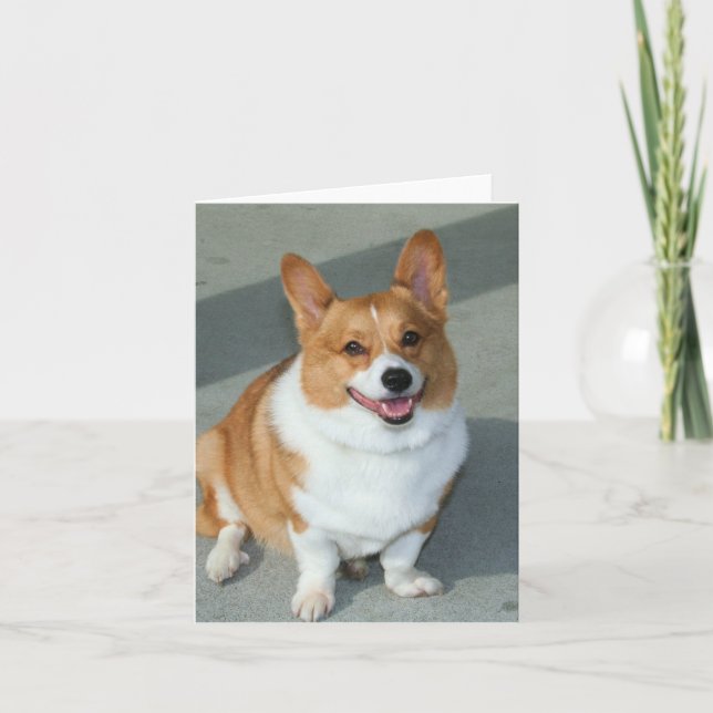 Welsh Corgi notecard Kort (Framsida)