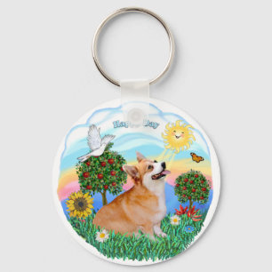 Welsh Corgi (Pembroke 7b) Nyckelring