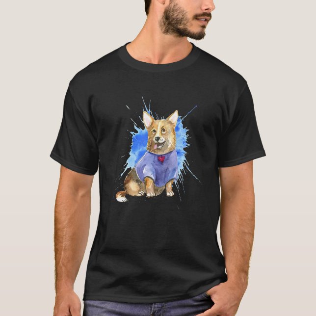 Welsh Corgi Pembroke Rashund T Shirt (Framsida)