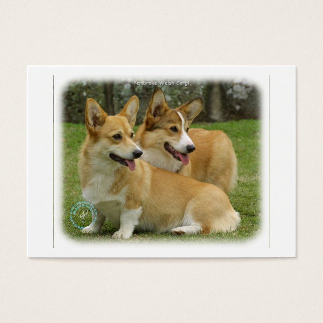 Welsh Corgi (Pembroke) Visitkort (Framsidan)