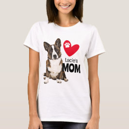 Welsh Corgi Personlig Mamma T-Shirt