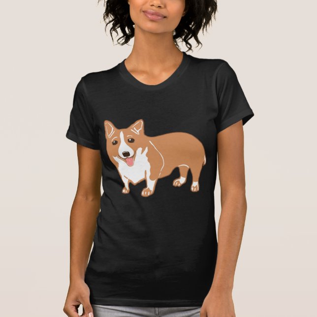 Welsh Corgi Women's Hoodie T-shirt (Framsida)