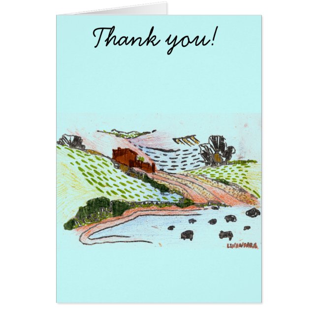 Welsh Countryside Hälsningskort (Framsidan)