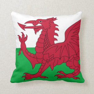 Welsh Dragon ~ Flagga of Wales Kudde