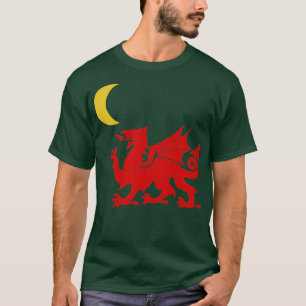 Welsh Dragon Måne T Shirt