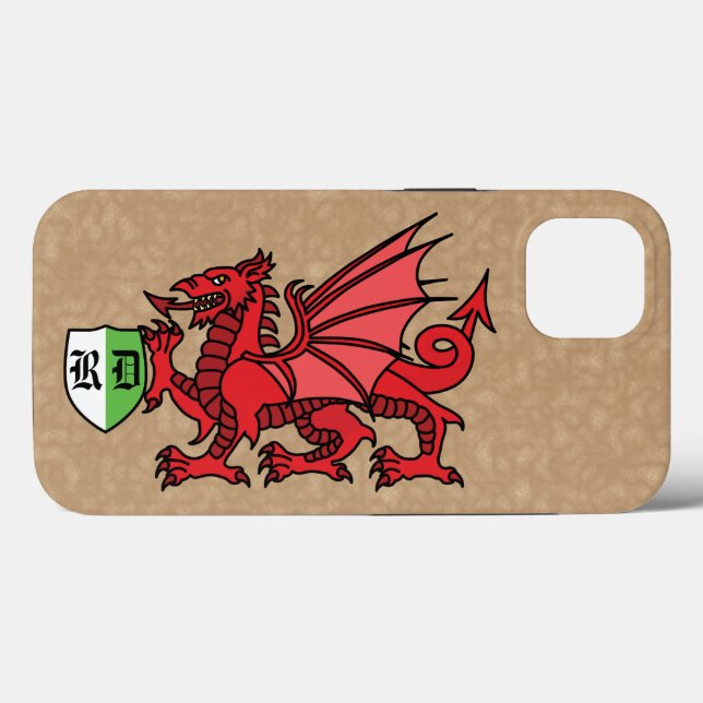 Welsh Dragon Monogram (Baksida (horisontell))