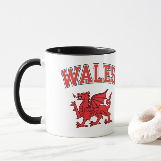 Welsh Dragon Mugg (Med munk)