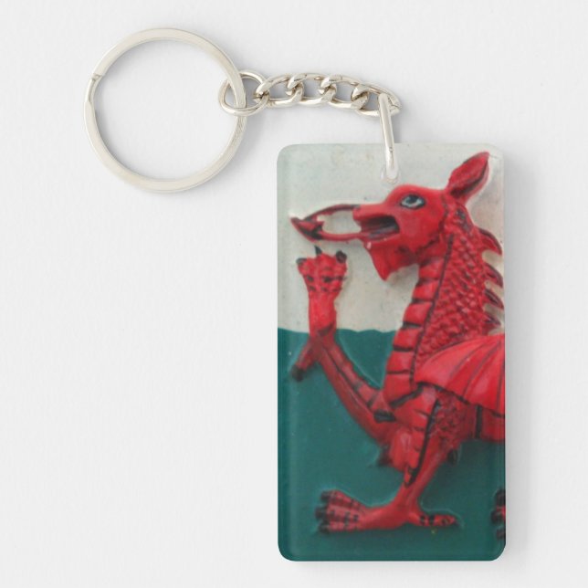 Welsh Dragon Nyckelring (Framsidan)