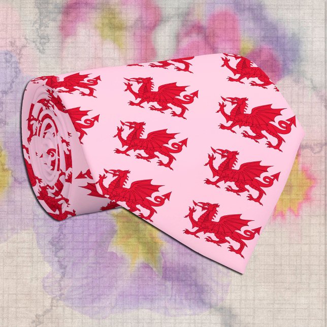 Welsh Dragon Tie & Cymru red drake / Wales Slips (Skapare uppladdad)