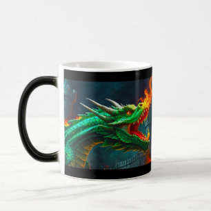 Welsh Dragon tillhandahåller uppvärmning för engel Magisk Mugg