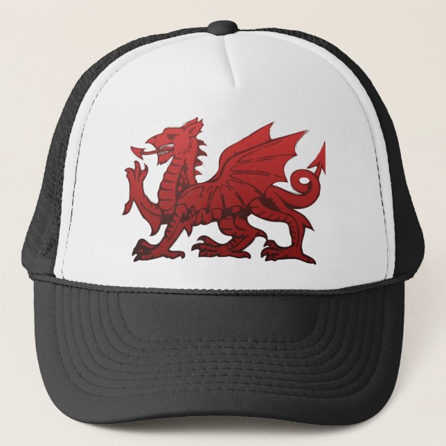 Welsh Dragon Truckerkeps (Framsida)