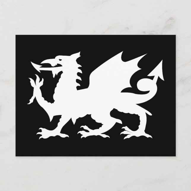 Welsh Dragon Vykort (Framsida)