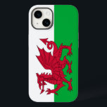Welsh draon flagga<br><div class="desc">Telefon 14 fodral med flagga Wales (en del av Förenade kungariket Underbara Storbritannien och Nordirland) med röd drake,  vit och grönt flagga</div>