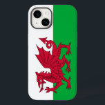 Welsh draon flagga<br><div class="desc">Telefon 14 fodral med flagga Wales (en del av Förenade kungariket Underbara Storbritannien och Nordirland) med röd drake,  vit och grönt flagga</div>