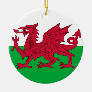 Welsh draon flagga ornament