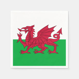 Welsh draon flagga pappersservett