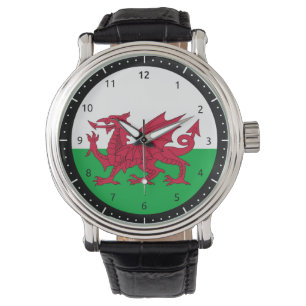 Welsh Dron flagga watch Armbandsur