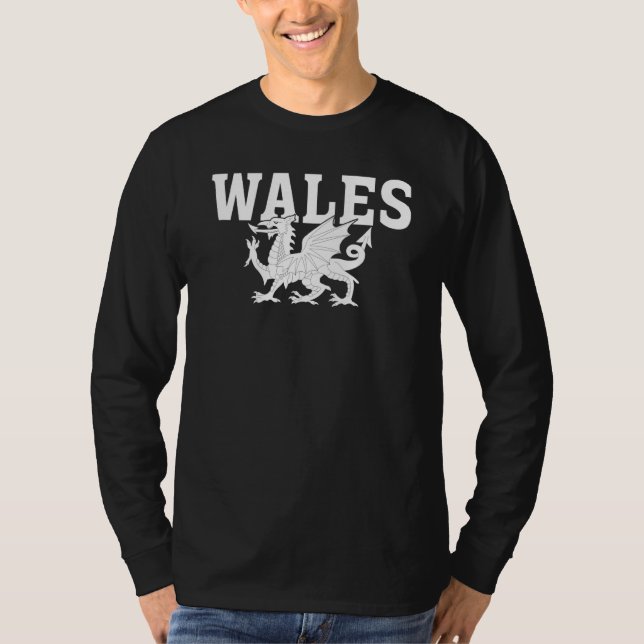 Welsh Flag Home Pride Wales T Shirt (Framsida)