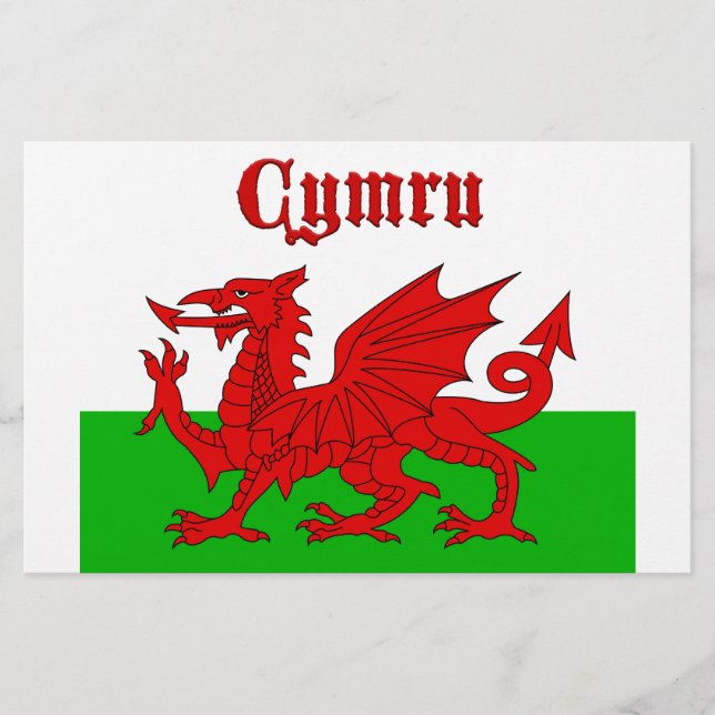 Welsh Flagga Cymru (Framsida)
