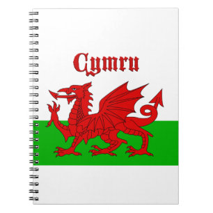 Welsh Flagga Cymru Anteckningsbok