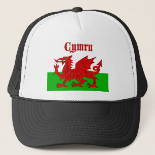 Welsh Flagga Cymru Keps