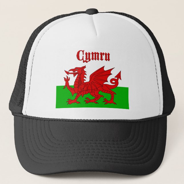 Welsh Flagga Cymru Keps (Framsida)