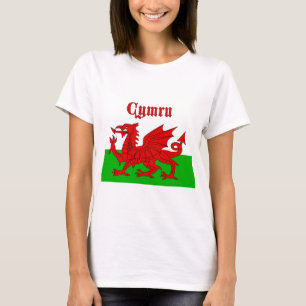 Welsh Flagga Cymru T Shirt