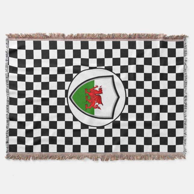 Welsh flagga filt (Framsidan)
