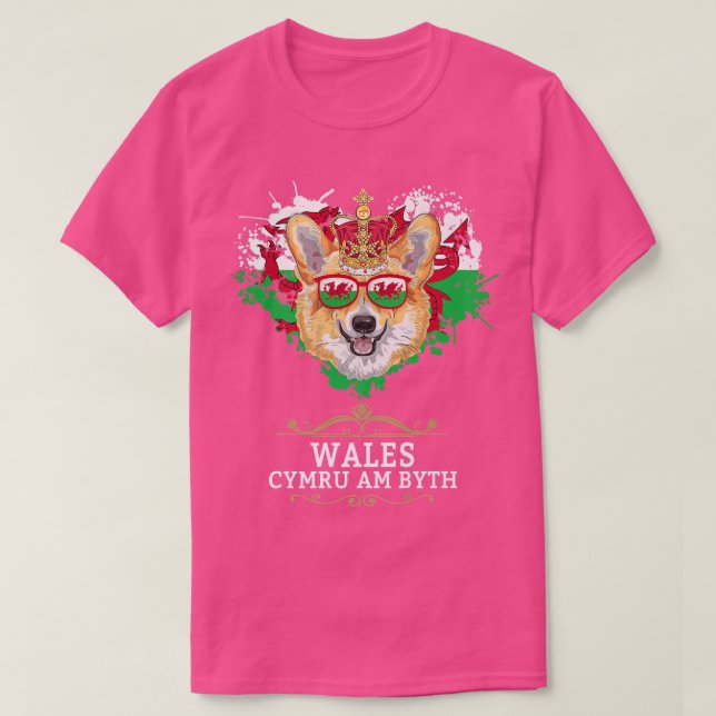 Welsh Flagga Idea För barn & Welsh Epats with Wels T Shirt (Design framsida)